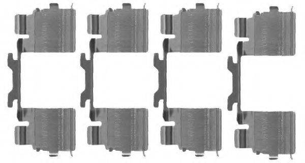 HELLA 8DZ355205111 Комплектующие, колодки дискового тормоза