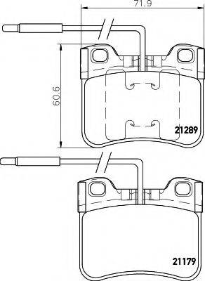 HELLA 8DB355007811 Комплект тормозных колодок, дисковый тормоз