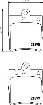 HELLA 8DB355008451 Комплект тормозных колодок, дисковый тормоз