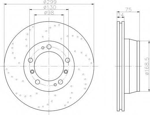 HELLA 8DD355106991 Тормозной диск