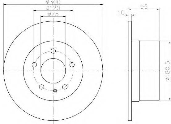 HELLA 8DD355103791 Тормозной диск