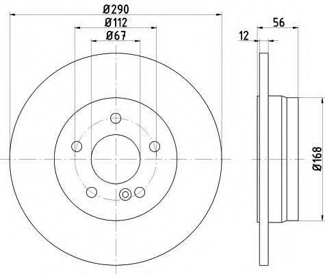 HELLA 8DD355105941 Тормозной диск