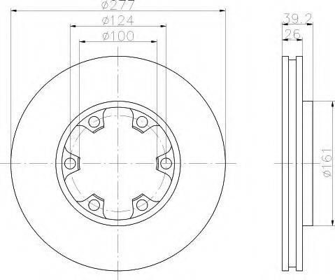 HELLA 8DD355102921 Тормозной диск