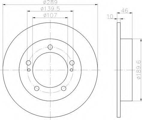 HELLA 8DD355101291 Тормозной диск