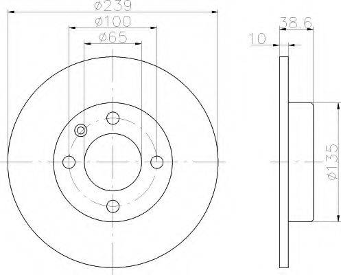 HELLA 8DD355100041 Тормозной диск