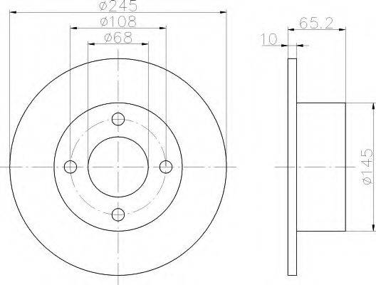 HELLA 8DD355102441 Тормозной диск