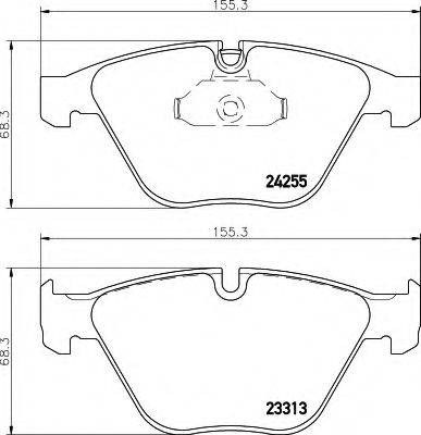 HELLA 8DB355013931 Комплект тормозных колодок, дисковый тормоз