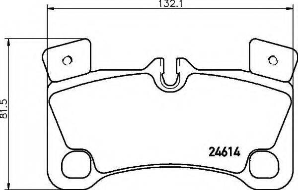 HELLA 8DB355014631 Комплект тормозных колодок, дисковый тормоз