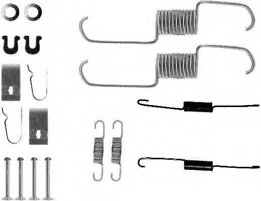 HELLA 8DZ355200361 Комплектующие, тормозная колодка