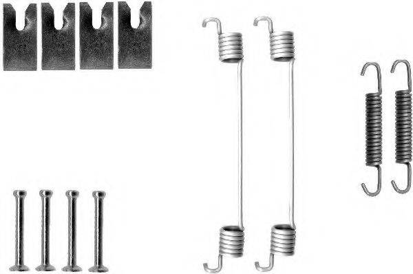 HELLA 8DZ355200701 Комплектующие, тормозная колодка