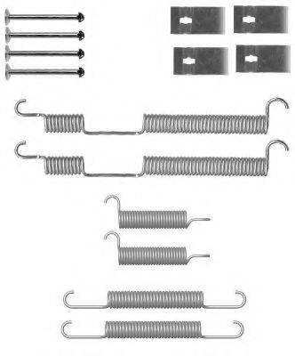 HELLA 8DZ355201001 Комплектующие, тормозная колодка