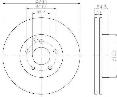 HELLA 8DD355108771 Тормозной диск