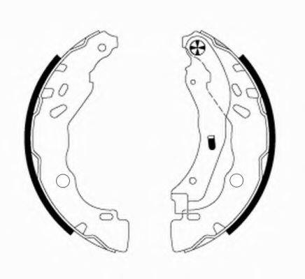 HELLA 8DB355020081 Комплект тормозных колодок