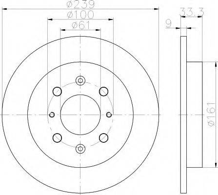 HELLA 8DD355117871 Тормозной диск