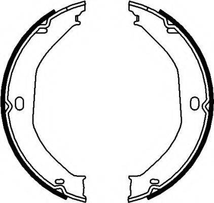 HELLA 8DA355050891 Комплект тормозных колодок, стояночная тормозная система