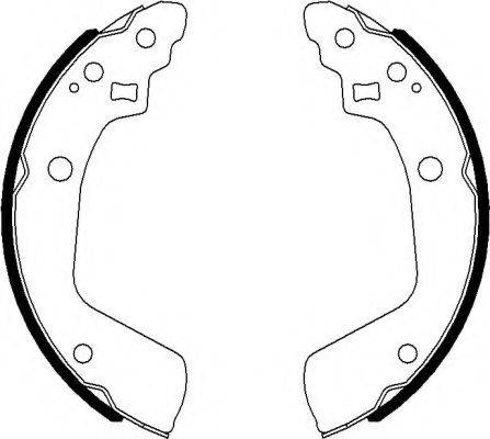 HELLA 8DB355022051 Комплект тормозных колодок