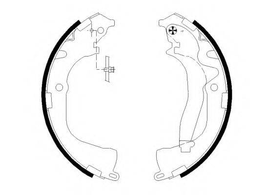 HELLA 8DB355022061 Комплект тормозных колодок