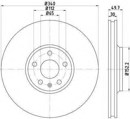 HELLA 8DD355119681 Тормозной диск