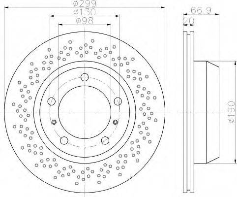 HELLA 8DD355120221 Тормозной диск