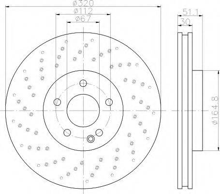 HELLA 8DD355120351 Тормозной диск