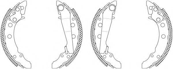 HELLA 8DB355003341 Комплект тормозных колодок