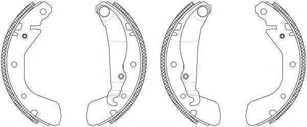 HELLA 8DB355003261 Комплект тормозных колодок