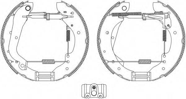 HELLA 8DB355004171 Комплект тормозных колодок