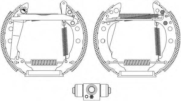 HELLA 8DB355005241 Комплект тормозных колодок