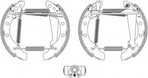 HELLA 8DB355003731 Комплект тормозных колодок