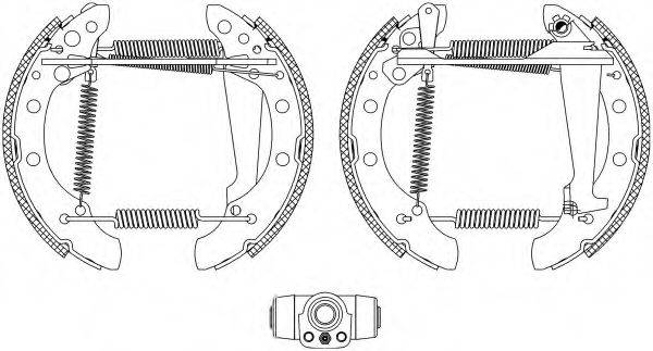 HELLA 8DB355004041 Комплект тормозных колодок