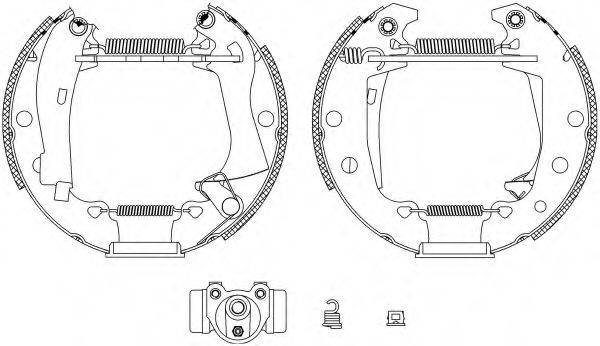 HELLA 8DB355003621 Комплект тормозных колодок