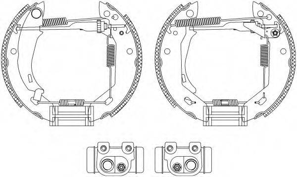 HELLA 8DB355003961 Комплект тормозных колодок