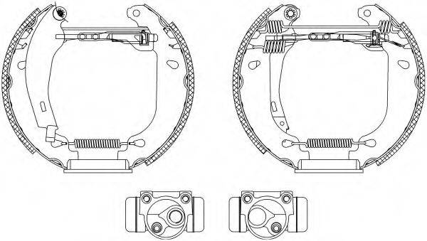 HELLA 8DB355003701 Комплект тормозных колодок