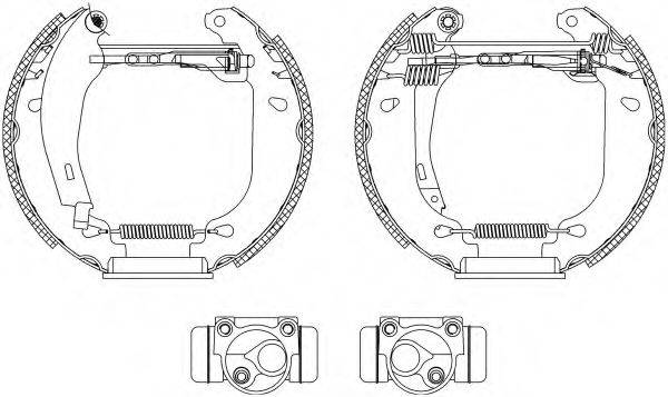 HELLA 8DB355003761 Комплект тормозных колодок