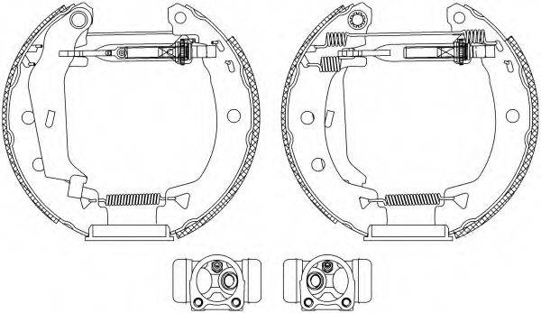 HELLA 8DB355005151 Комплект тормозных колодок
