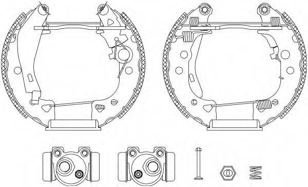 HELLA 8DB355003611 Комплект тормозных колодок