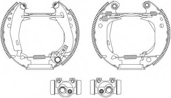 HELLA 8DB355003921 Комплект тормозных колодок