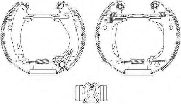 HELLA 8DB355003941 Комплект тормозных колодок