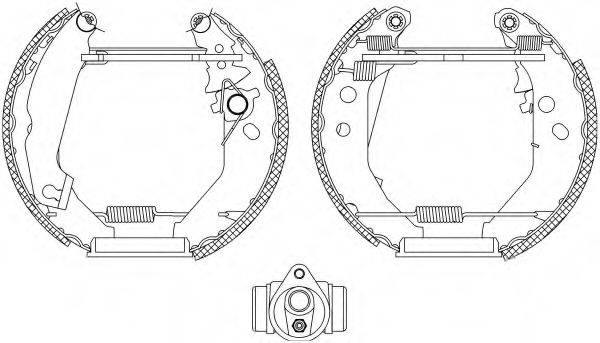 HELLA 8DB355004561 Комплект тормозных колодок