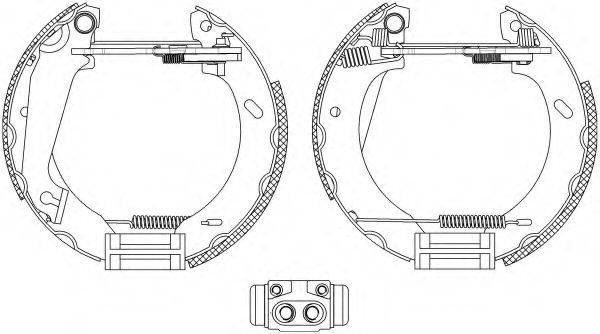 HELLA 8DB355004031 Комплект тормозных колодок
