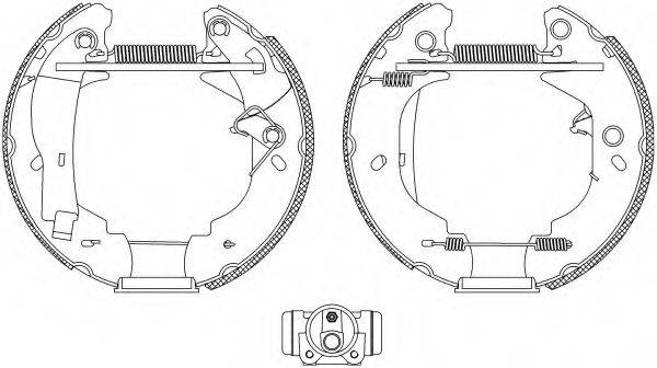 HELLA 8DB355004111 Комплект тормозных колодок