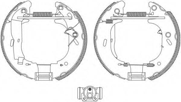 HELLA 8DB355004141 Комплект тормозных колодок