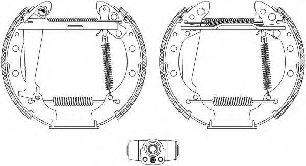 HELLA 8DB355004051 Комплект тормозных колодок