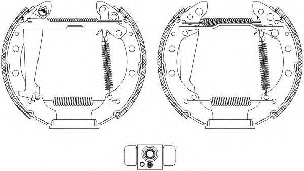 HELLA 8DB355004961 Комплект тормозных колодок