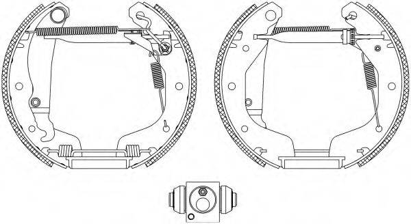 HELLA 8DB355004191 Комплект тормозных колодок