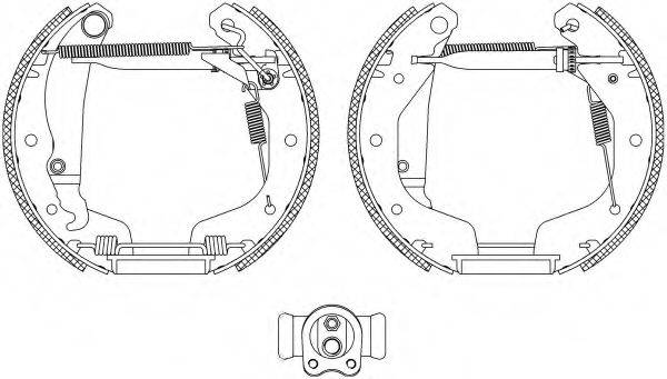 HELLA 8DB355004211 Комплект тормозных колодок