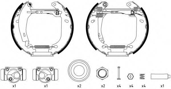 HELLA 8DB355003911 Комплект тормозных колодок