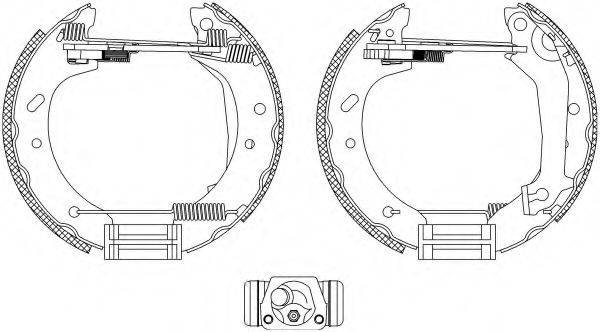 HELLA 8DB355004081 Комплект тормозных колодок