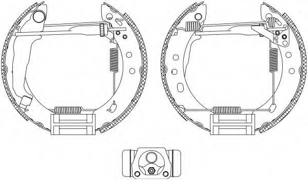 HELLA 8DB355004571 Комплект тормозных колодок