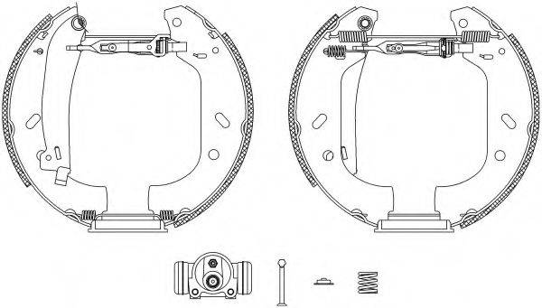 HELLA 8DB355004161 Комплект тормозных колодок